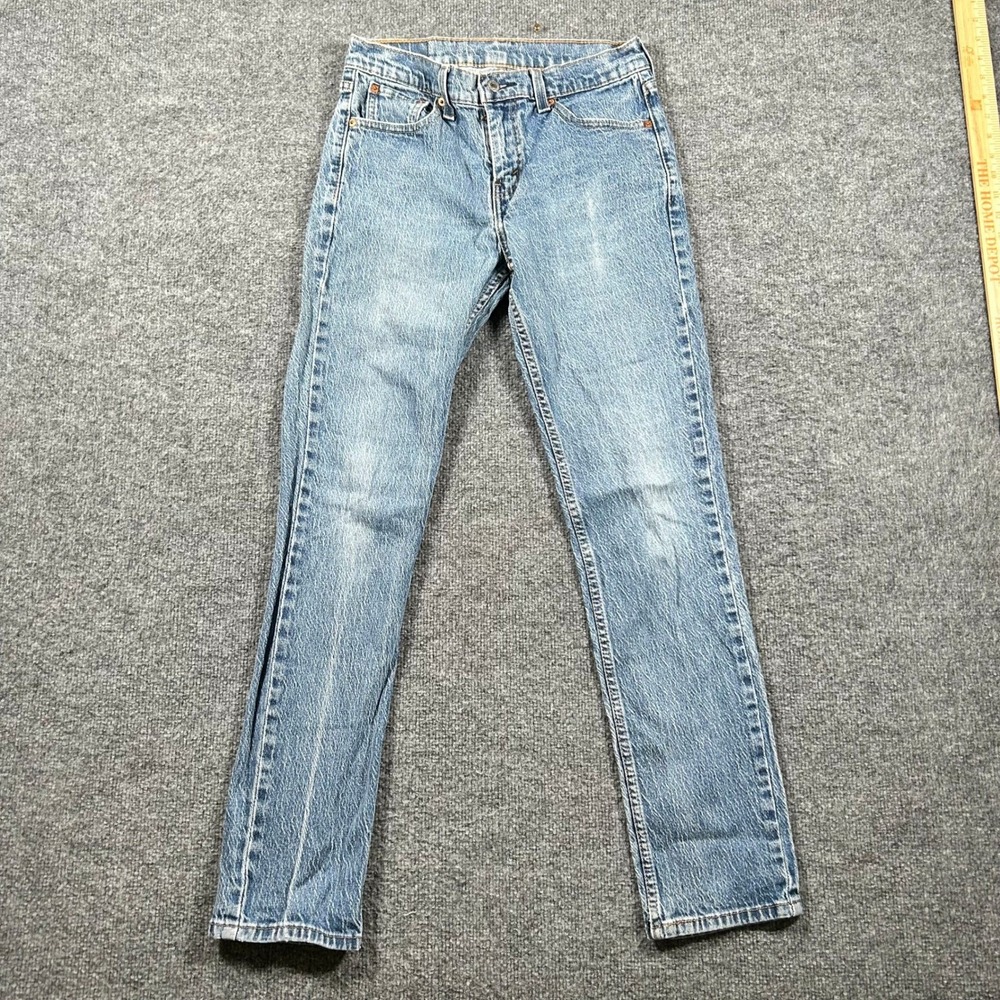 Levis Jeans Mens Size 30 Blue 511 Slim Fit Cotton Stretch Denim Light Wash 66534
